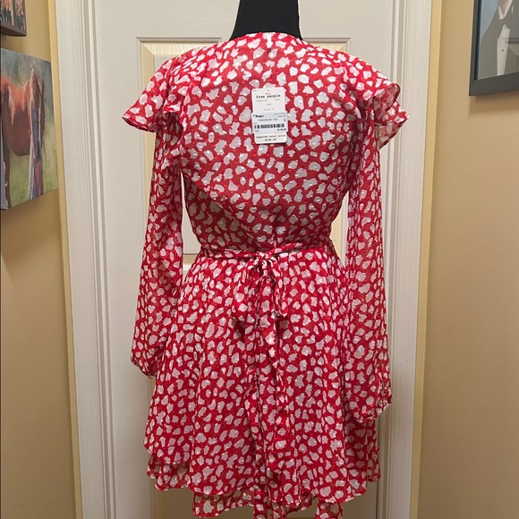 Free People Red and White Dress - Picture 4 of 5